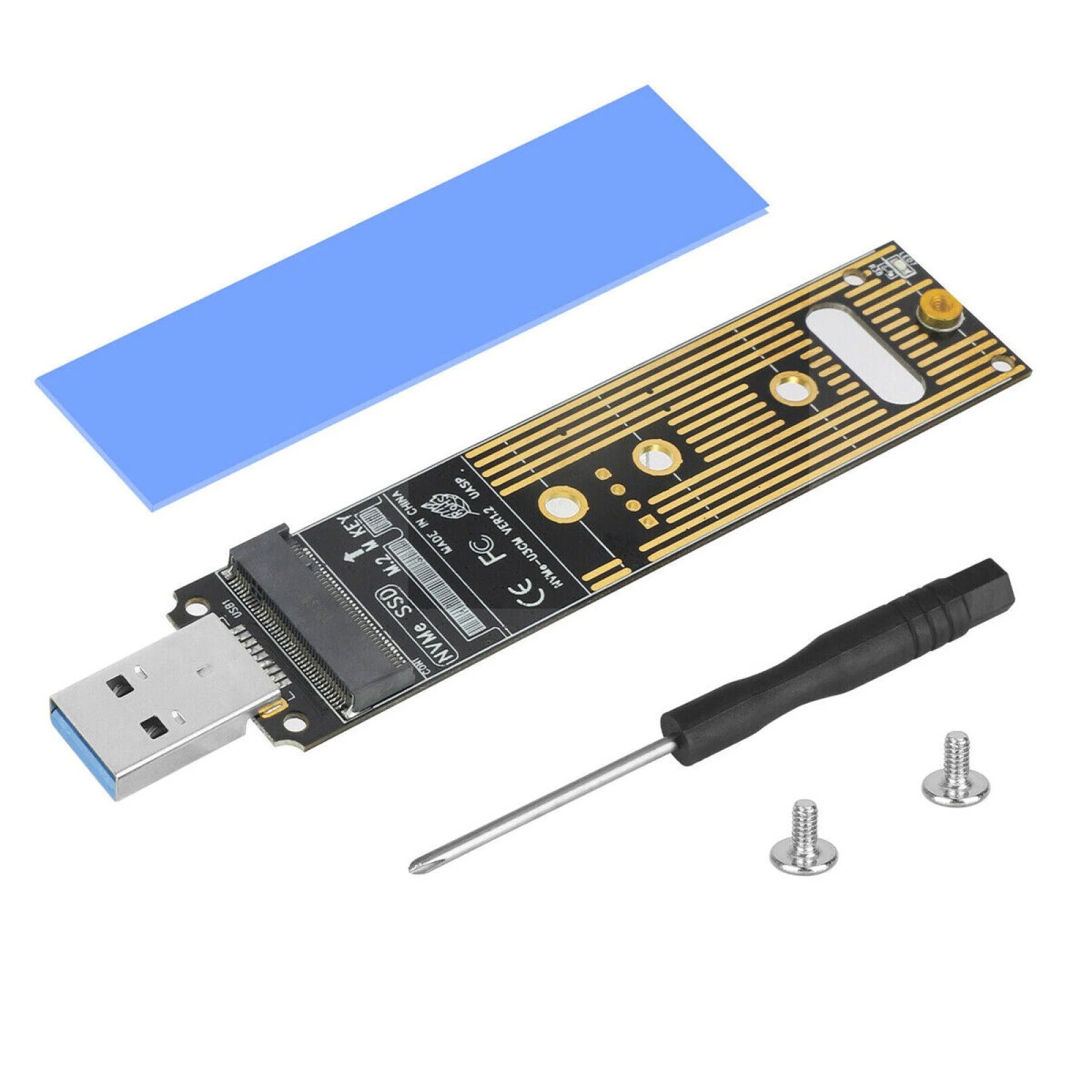 M.2 NVMe SSD to USB 3.1 Adapter 10Gbps Converter Card JMS583 PCIe M.2 2280 2230 - Image 7