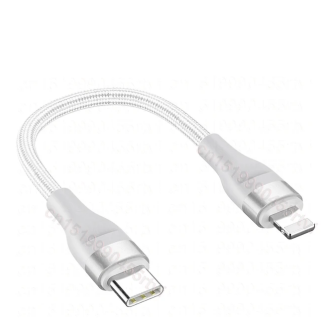 Short Heavy Duty USB-C Fast Charger Braided Cable for iphone X 12 13 14