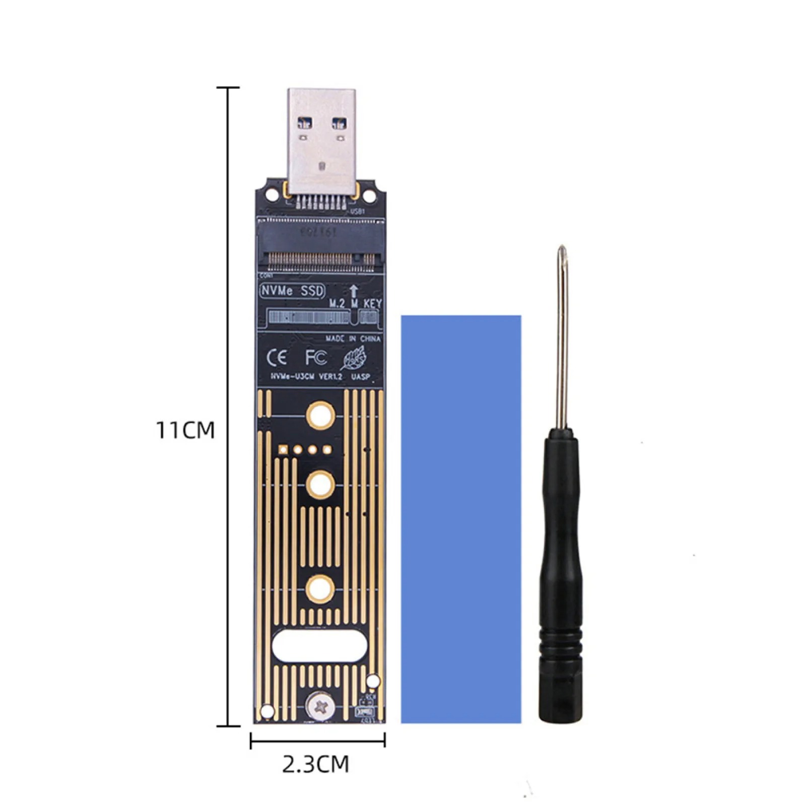 M.2 NVMe SSD to USB 3.1 Adapter 10Gbps Converter Card JMS583 PCIe M.2 2280 2230 - Image 8