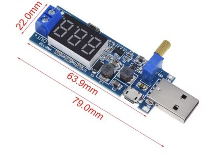 USB Micro Adjustable Power Supply Boost Buck Converter DC 5V to 1-24V FAST SHIP - Image 5