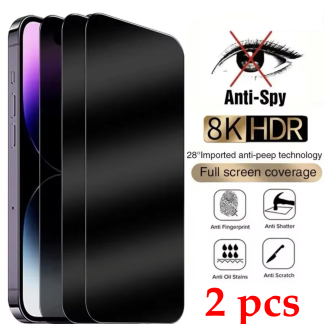 Full Privacy Tempered Glass Screen Protector For iPhone 15 14 13 Pro Max 11 12 X