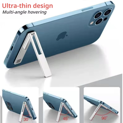 Ultra-Thin Magnetic Desktop Holder Foldable for Samsung iPhone Android Kickstand - Image 6