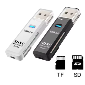 SD MicroSD Memory Card Reader Black SDXC TF Mini USB 3.0 High Speed Mobile Fast