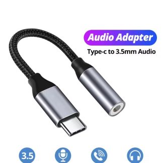 USB C to 3.5mm AUX Audio Adapter Cable for Samsung Huawei Xiaomi