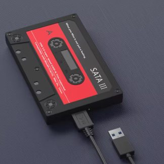 USB 3.0 SATA SSD Hard Drive Enclosure Tape Cassette Case PC Laptop 5Gbps 2.5"