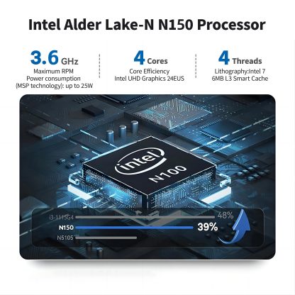 Firebat AK2 Plus Mini PC Intel N150 16GB RAM 512GB SSD Dual WiFi5 Gamer - Image 6