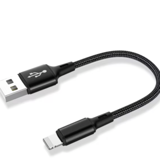 🇬🇧Heavy-Duty Short Braided USB Charge cable for iPhone X 11 12 13 Laptop 25cm