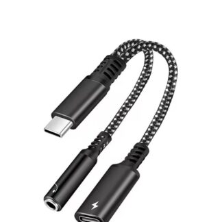 USB C to Headphone 3.5mm Jack Audio Charging Adapter For iPhone Xiaomi Samsung