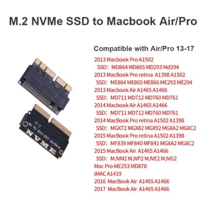 M.2 NVMe SSD Adapter Converter Card for MacBook Air Pro 2013-2017 - Image 2