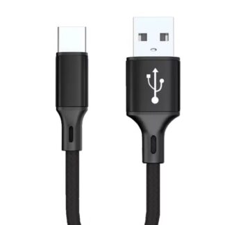 Short USB Type C Cable 25cm 3A Fast Charge Cord for iPhone Samsung Heavy Duty