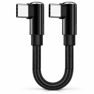 90 DEGREE Right Angle USB Type C Short Fast Data Sync Charger Charging Cable